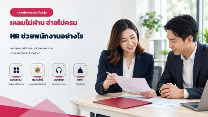 เคลมประกันกลุ่ม AIA ไม่ผ่านหรือจ่ายไม่ครบ HR ช่วยพนักงานอย่างไร